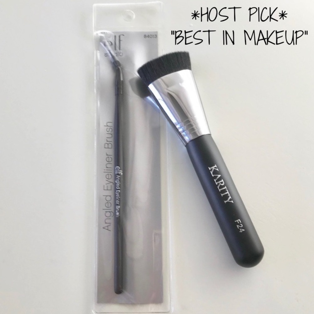🎉HP!🎉 Flat Contour Brush & Angled Eyeliner Brush Set